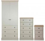 Kensington Soft Grey 3 Piece Bedroom Furniture Package (plus delivery)