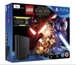 PS4 1tb Slim Console with Lego Star Wars and Star Wars Force Awakens Blu-ray