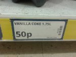 1.75L Bottle of Vanilla Coca Cola