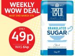 Tate & Lyle Granulated Sugar 1kg