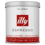 Illy Ground Coffee Dark and Medium Roast 125g