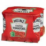 Heinz chopped tomatoes 4 cans