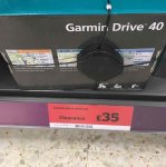 Garmin Sat nav @ Sainsbury's Moor Allerton Leeds instore