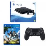 Sony PlayStation 4 Slim Black 500GB Console + DS4 + Horizon Zero Dawn + 3 months PS Plus