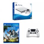 PS4 Slim White + 2nd Controller + Horizon Zero Dawn + 3 Months PS