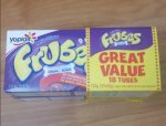 Frubes 18 (×2 packs) in a pack for 75p at Heron foods in Oldham