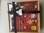 3 double tequilas, 2 shot glasses, a lemon squeezer, salt shaker