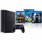 PlayStation Slim 1TB with Horizon Zero Dawn, Knack and Uncharted 4