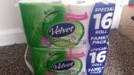 Velvet toilet roll 16 pack