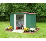 Arrow Apex Metal Garden Shed - 8 x 6ft. 10 years guarantee
