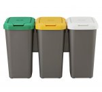 HOME Set of 3 Recycling Bins