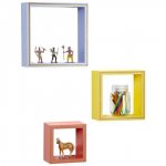 Box shelves x 3 for kids/teen rooms (Many colours and designs)