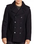 New Look Men's Wool Peacoat Coat - xl and small - Navy to £27.35 (depending on size)