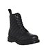 Dr. Martens 8 Eyelet Lace Up Boots in Black Quilted Leather via