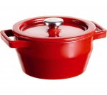 Pyrex 10cm Slow Cook Mini Round Casserole Dish - Red