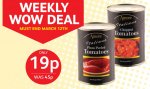 Poundstretcher Weekly Wow Deal Amore Italian Plum Peeled & Chopped Tomatoes 19p were 45p