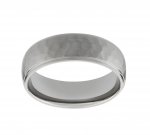 Stainless Steel Hammered Finish Ring