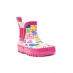 Wellygogs Girls Pink Heart Print Ankle Wellies
