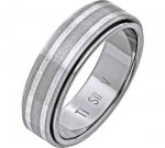 Titanium 2 Coloured Matte and Polished Band Ring