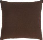 ColourMatch Cotton Cushion - Chocolate/Marina Blue
