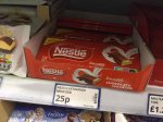 Nestle Extrafino Milk Chocolate, 125g bar, 25p at Poundstretcher