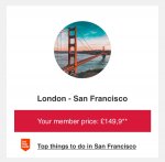 London to San Fran (one way, direct)