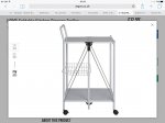 Foldable kitchen storage trolley