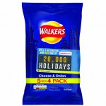 Walkers cheese and onion crisps 5 pack *25g)just rrp email protected]