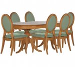 Schreiber Melbury Table & 6 Oak Chairs
