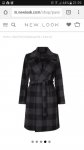 New look coat online bargain C&C wys £19.99 / £3.99 Home Delivery