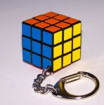 Free Party Bag Sample - mini Rubix cube keyring