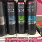 Superdrug- Luton Dove Men +Care deodorant 1/2 price
