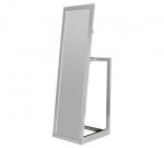 Pine storage freestanding mirror