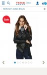 F&F Faux Fur Collar Faux Leather Biker Jacket only £5.00 (was £39) @ Tesco direct