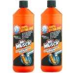Mr Muscle Kitchen and Bathroom Drain Gel 2x 1L