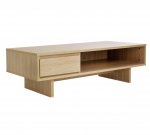 Linear 1 drawer coffee table