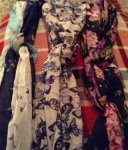 Pattened scarves @ poundland