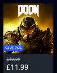 DOOM PS4 on PSN (76% off)