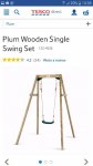 Plum Wooden Swing