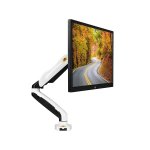 StandMounts Desk Swivel Arm for Computer Monitors 17'' - 27 LED LCD Flat Panel TVs from 4.4 lbs upto 14.3 lbs with Gas Spring White F80 Sold by Standmounts