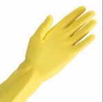 Finesse Professional Small, Medium or Large Household Natural Rubber Gloves, Pack of 6 Pairs