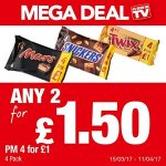 Mars / Snickers / Twix 4pk x2