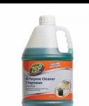 ZEP COMMERCIAL ALL PURPOSE CLEANER & DEGREASER, 5 L