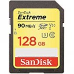 SanDisk Extreme SDXC Memory Card 128GB 90MB/s Class V30 UHS-I