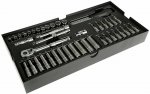 Halfords Advanced Modular Tray Set - 44 Piece Socket Set 1/4" (C&C)