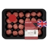 Aberdeen angus meatballs. Seasoned. 95% beef