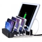Universal Multi-Port USB Charging Station Dock Desktop Charging Stand Organizer Sold by marsboyGlobal