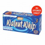 Walnut whip 3 pack just 25p @ poundstretcher