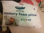 B&m instore: silent night memory foam pillow 3.99