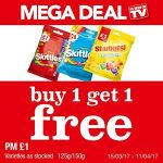 Skittles / Starburst buy 1 get 1 free